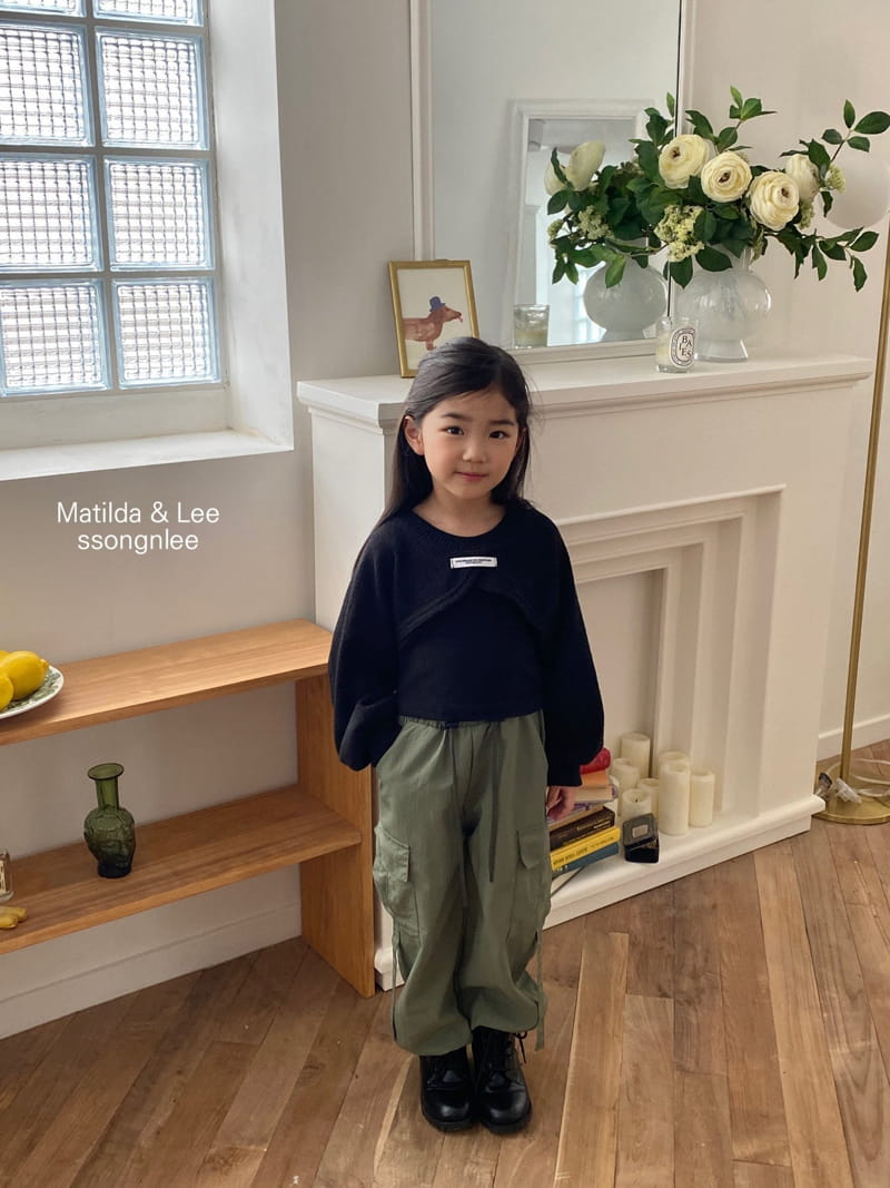 Matilda & Lee - Korean Children Fashion - #designkidswear - Lavel Crop Knit Tee - 7