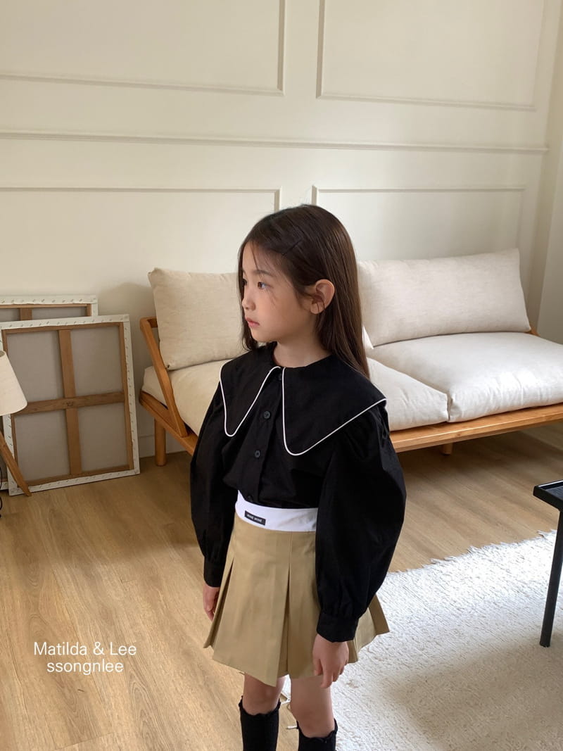 Matilda & Lee - Korean Children Fashion - #discoveringself - Pping St Collar Blouse