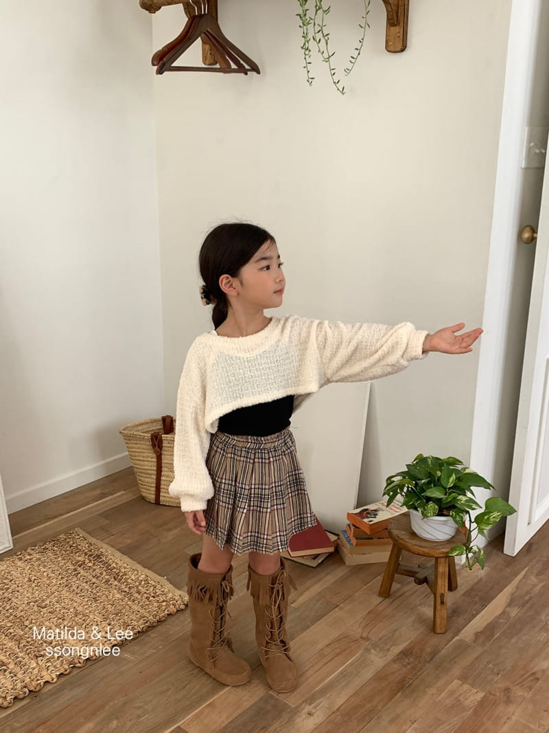 Matilda & Lee - Korean Children Fashion - #discoveringself - Bookle Crop Knit Tee - 11