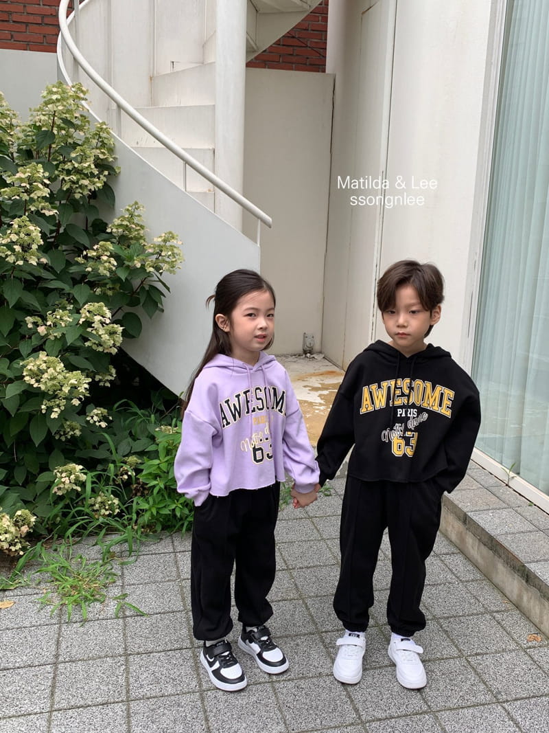 Matilda & Lee - Korean Children Fashion - #fashionkids - Awesome Hoody Top Bottom Set - 10