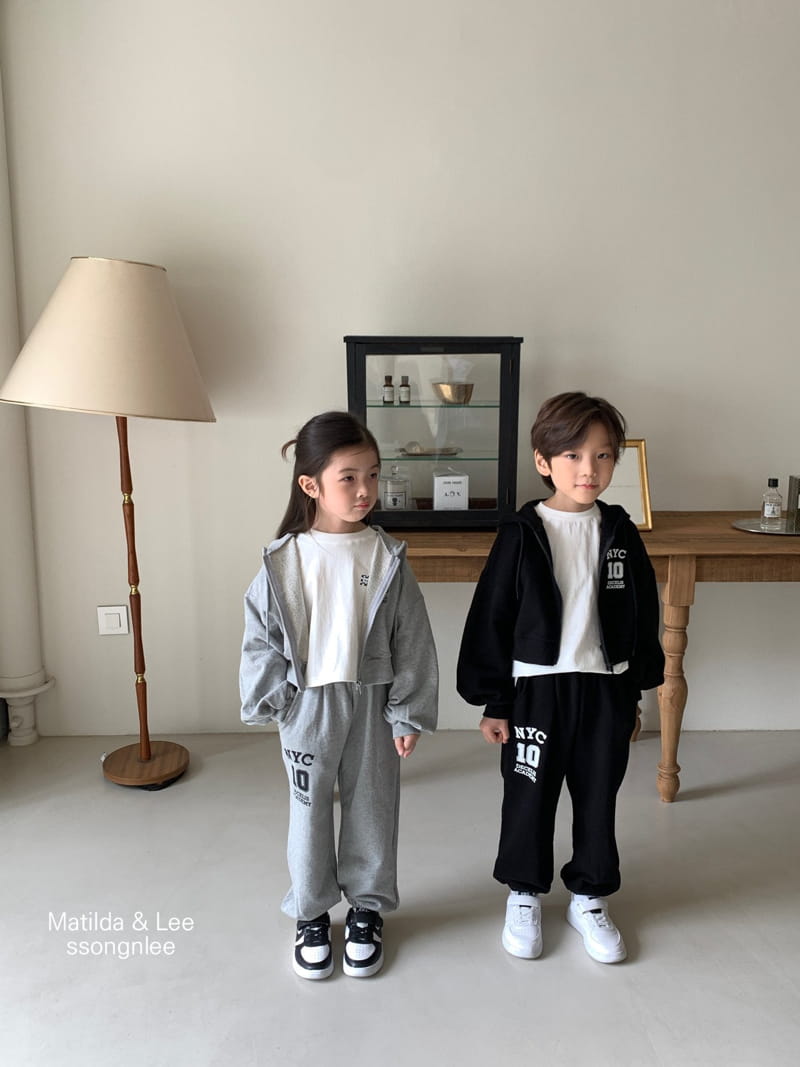 Matilda & Lee - Korean Children Fashion - #fashionkids - NY Crop Zip-up Set