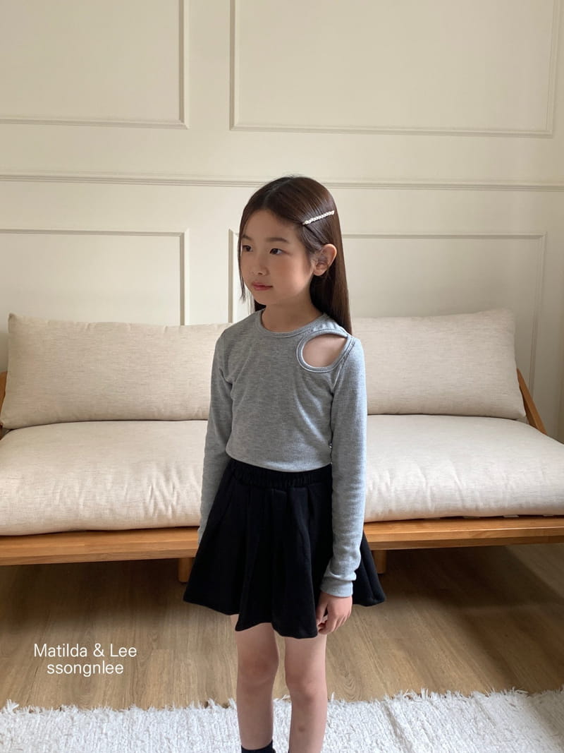 Matilda & Lee - Korean Children Fashion - #fashionkids - Shoulder Slit Tee - 5