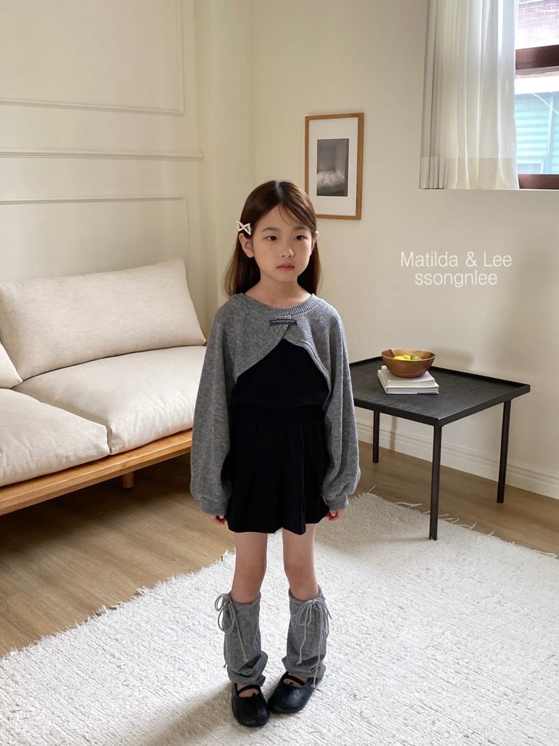 Matilda & Lee - Korean Children Fashion - #fashionkids - Lavel Crop Knit Tee - 9