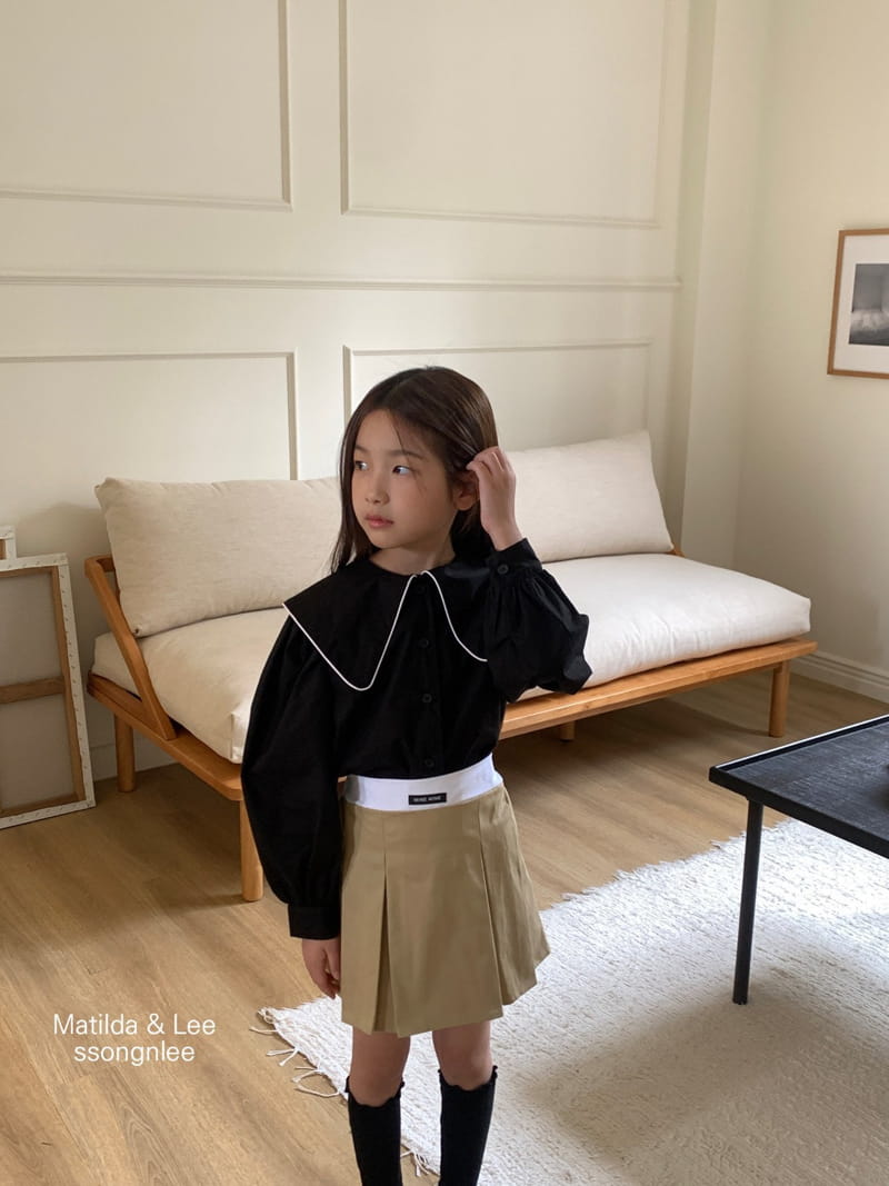 Matilda & Lee - Korean Children Fashion - #kidsshorts - Pping St Collar Blouse - 3