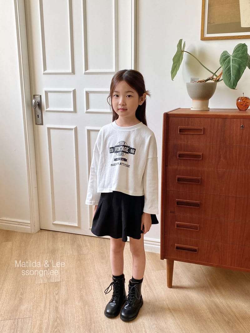 Matilda & Lee - Korean Children Fashion - #kidsstore - Vintage Crop Tee - 4