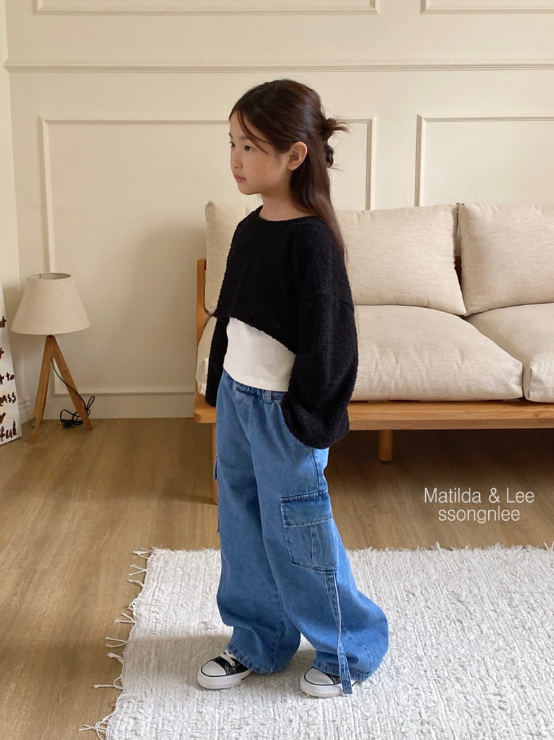 Matilda & Lee - Korean Children Fashion - #kidzfashiontrend - Bookle Crop Knit Tee