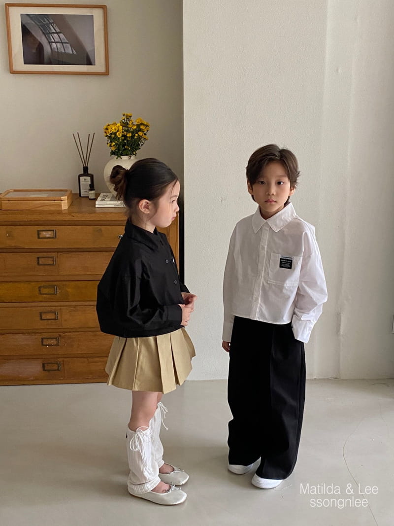 Matilda & Lee - Korean Children Fashion - #littlefashionista - Crop Shirt - 12