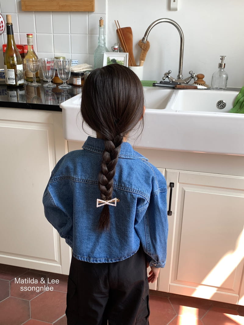 Matilda & Lee - Korean Children Fashion - #littlefashionista - Crop Denim Shirt - 11