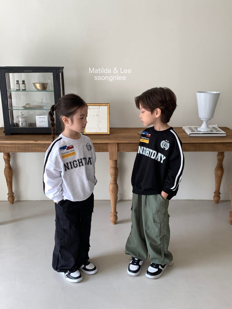 Matilda & Lee - Korean Children Fashion - #littlefashionista - Dau Tape Sweatshirt - 3