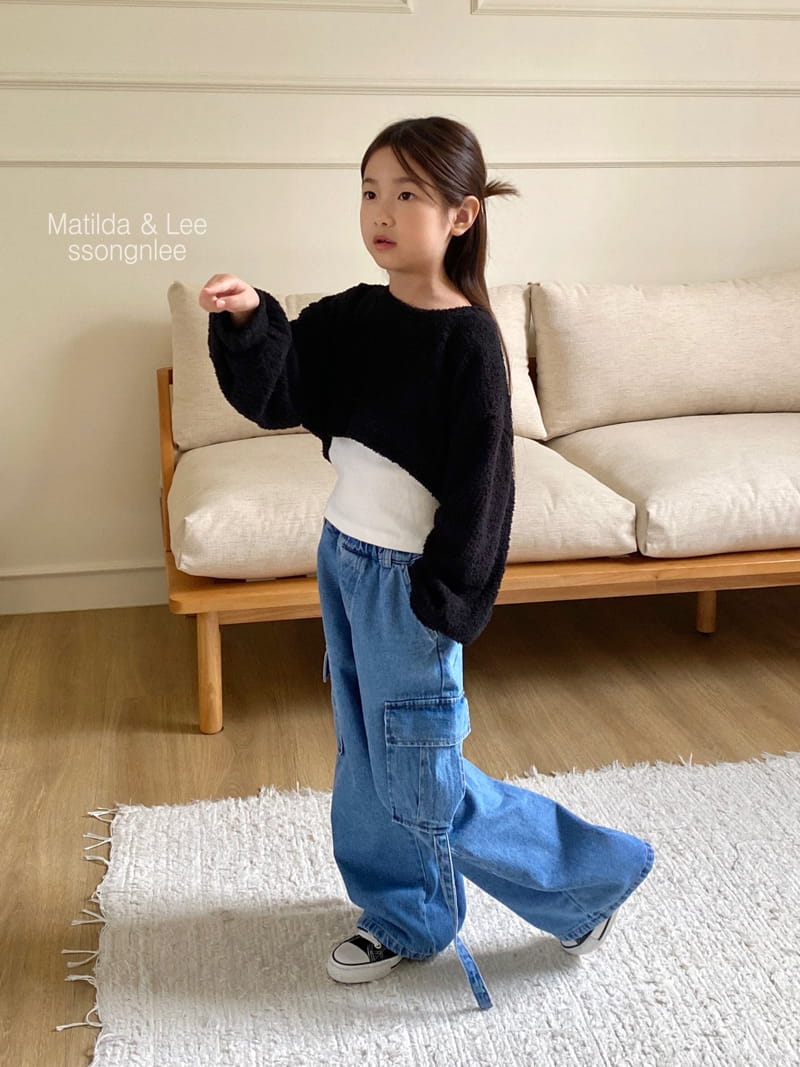 Matilda & Lee - Korean Children Fashion - #littlefashionista - Bookle Crop Knit Tee - 4