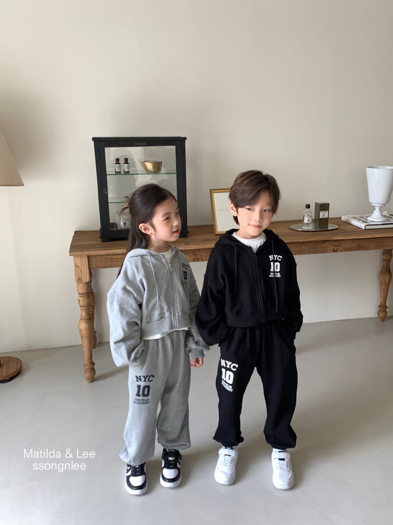 Matilda & Lee - Korean Children Fashion - #minifashionista - NY Crop Zip-up Set - 8