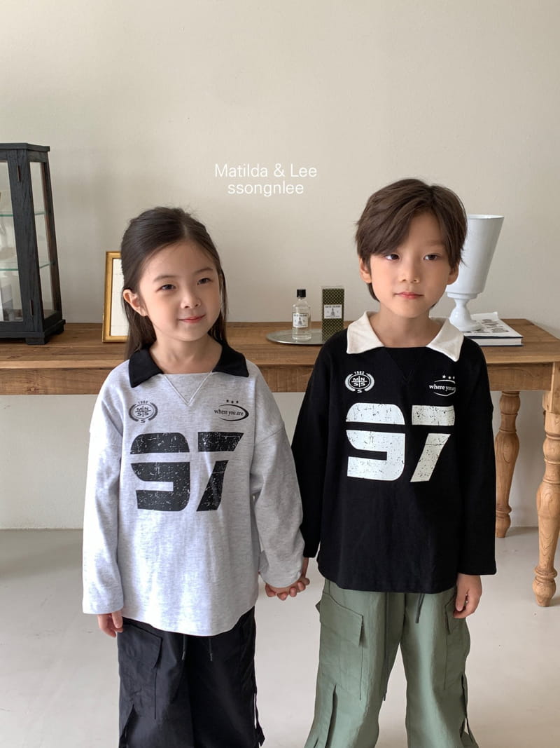 Matilda & Lee - Korean Children Fashion - #minifashionista - 97 Collar Tee - 2