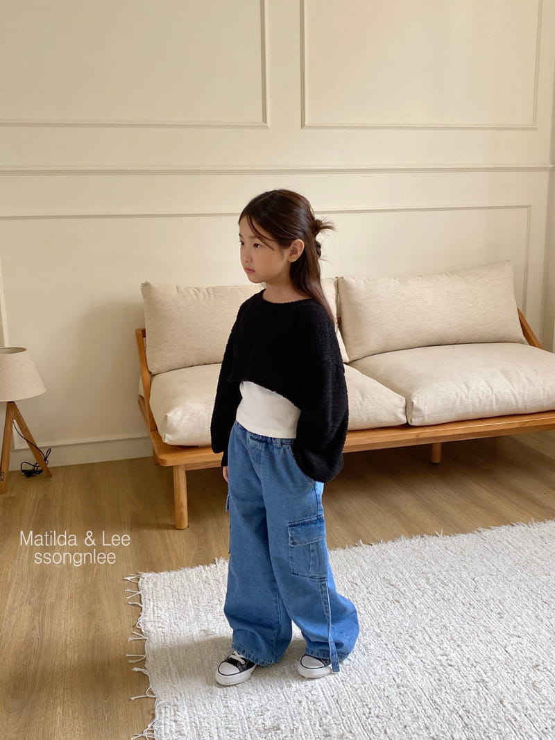 Matilda & Lee - Korean Children Fashion - #minifashionista - Bookle Crop Knit Tee - 5