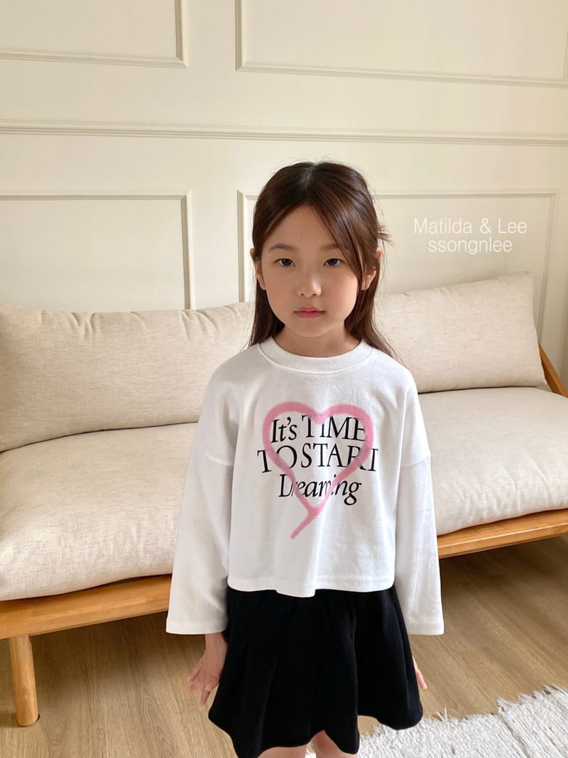 Matilda & Lee - Korean Children Fashion - #minifashionista - Crop Heart Dreaming Teee - 5