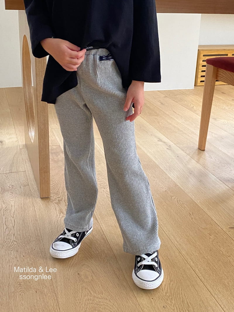 Matilda & Lee - Korean Children Fashion - #prettylittlegirls - Rib Pants - 12