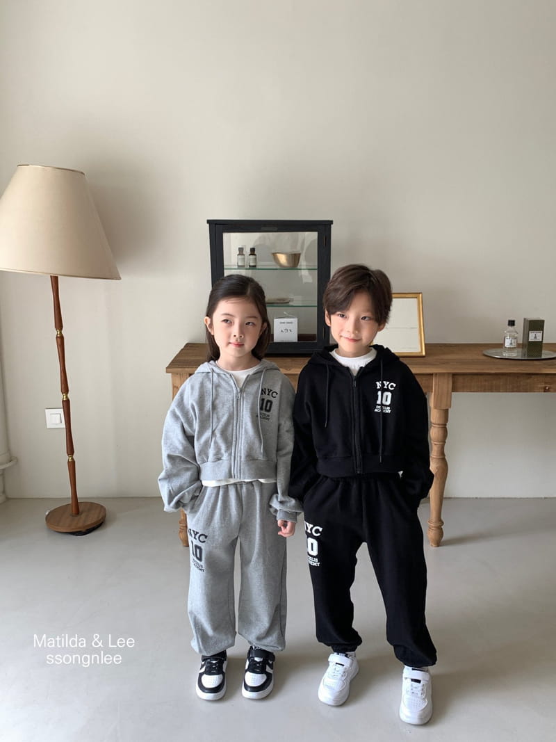 Matilda & Lee - Korean Children Fashion - #prettylittlegirls - NY Crop Zip-up Set - 9