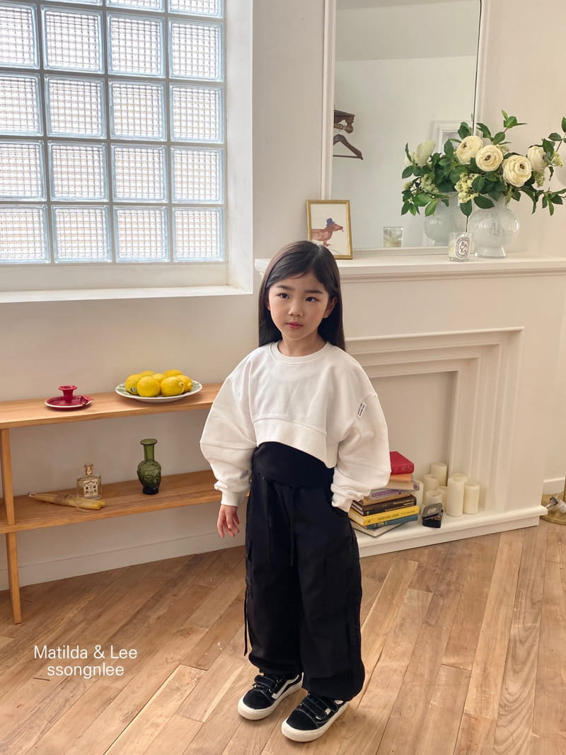 Matilda & Lee - Korean Children Fashion - #stylishchildhood - Crop Sweatshirt - 3