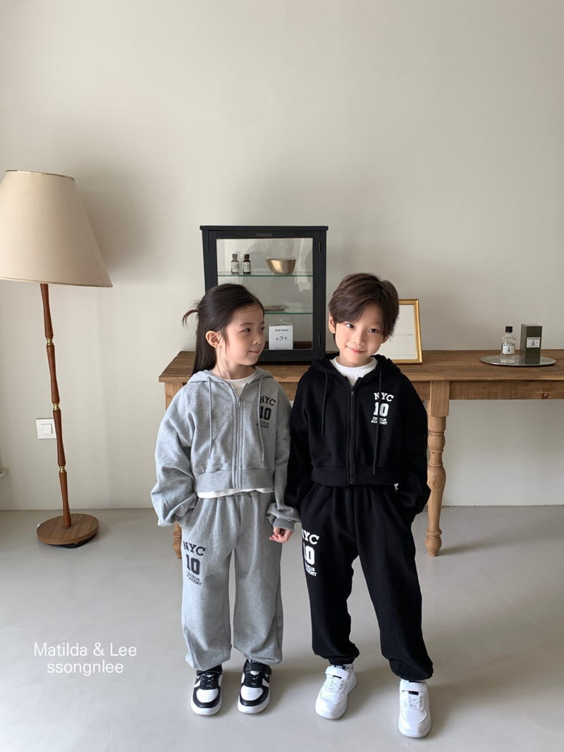 Matilda & Lee - Korean Children Fashion - #stylishchildhood - NY Crop Zip-up Set - 12