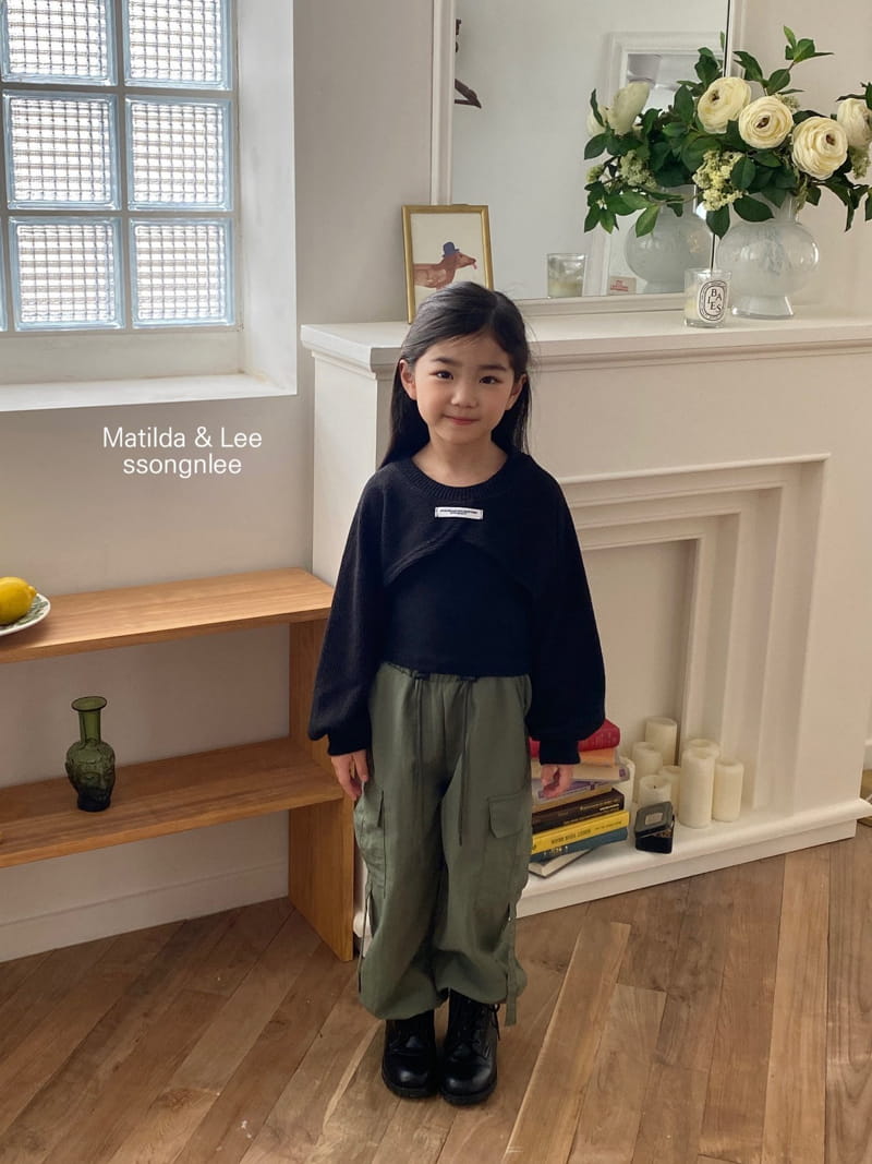 Matilda & Lee - Korean Children Fashion - #toddlerclothing - Lavel Crop Knit Tee - 4