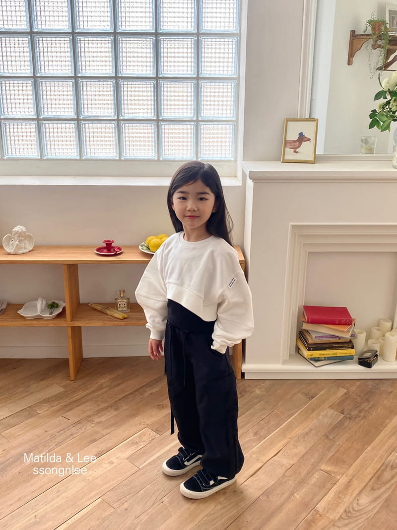 Matilda & Lee - Korean Children Fashion - #todddlerfashion - Crop Sweatshirt