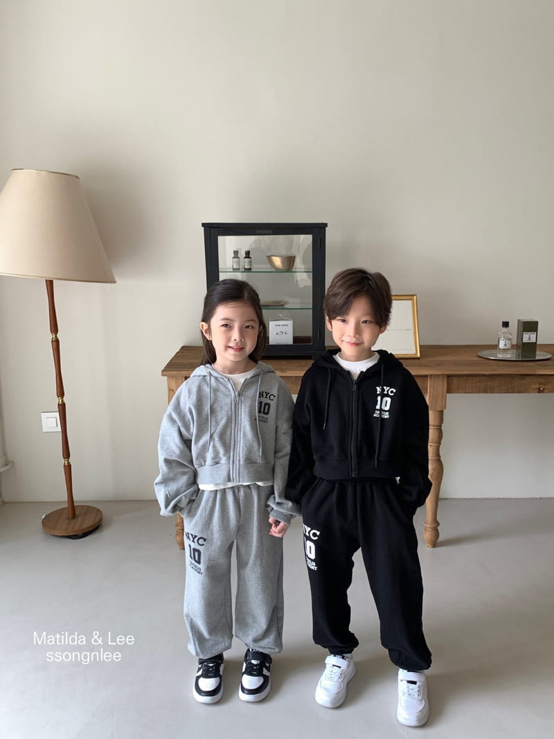 Matilda & Lee - Korean Children Fashion - #todddlerfashion - NY Crop Zip-up Set - 10