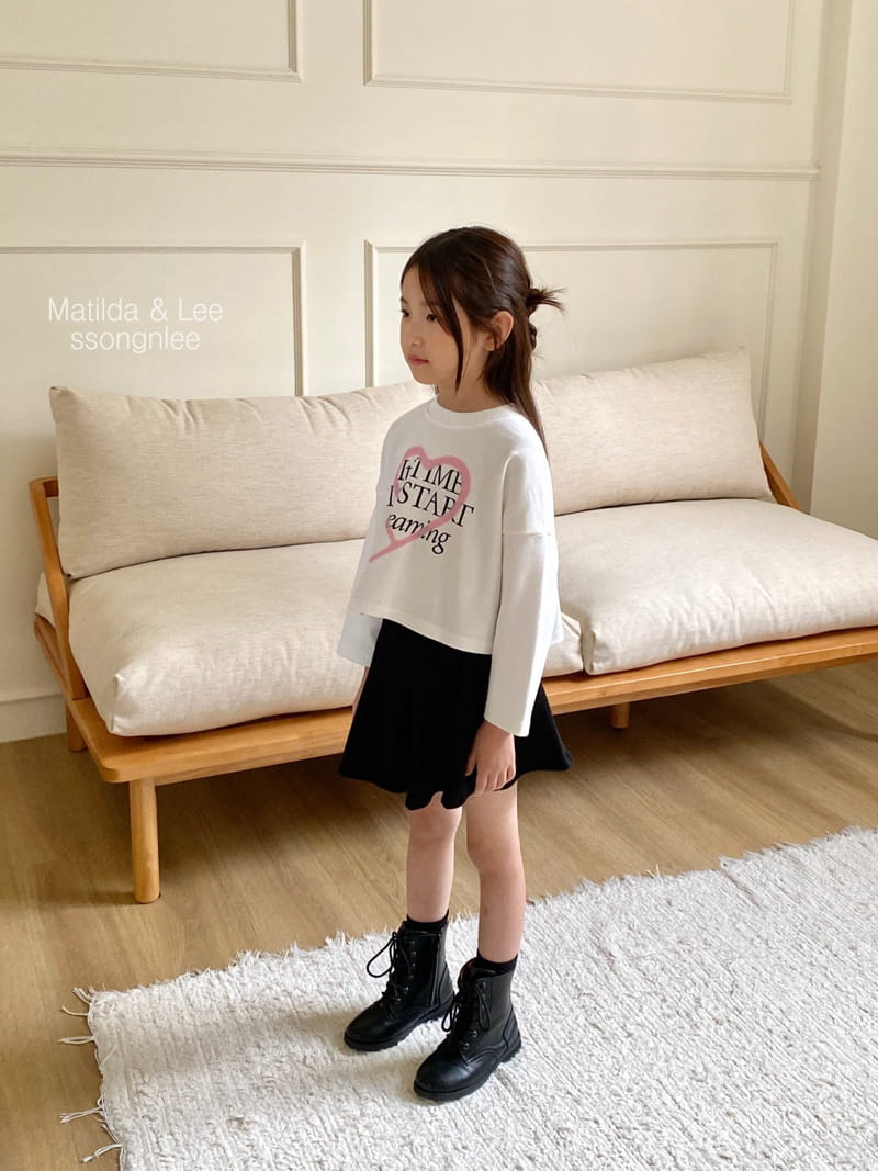 Matilda & Lee - Korean Children Fashion - #todddlerfashion - Crop Heart Dreaming Teee - 7