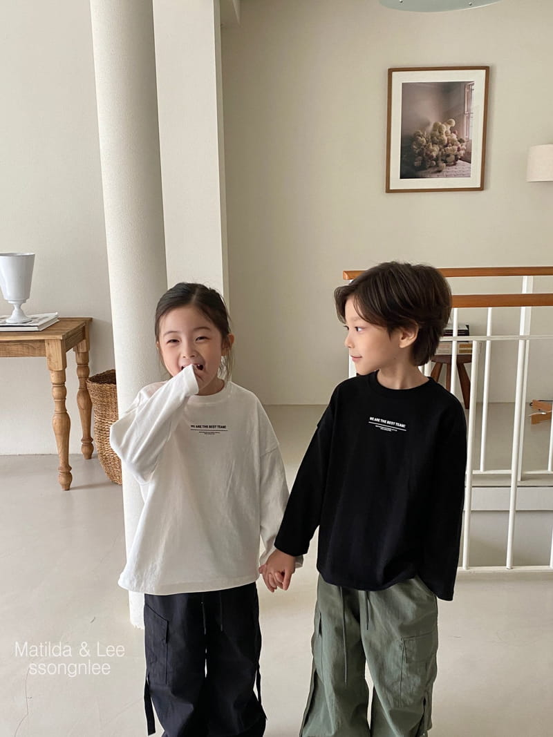 Matilda & Lee - Korean Children Fashion - #toddlerclothing - Point Label Tee - 5