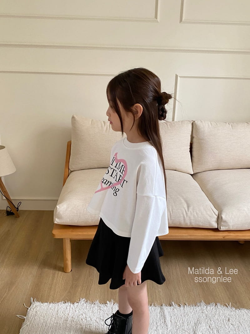 Matilda & Lee - Korean Children Fashion - #toddlerclothing - Crop Heart Dreaming Teee - 8