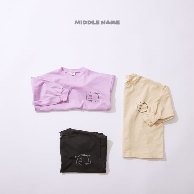 Middle Name - Korean Children Fashion - #childofig - Love Tee - 5