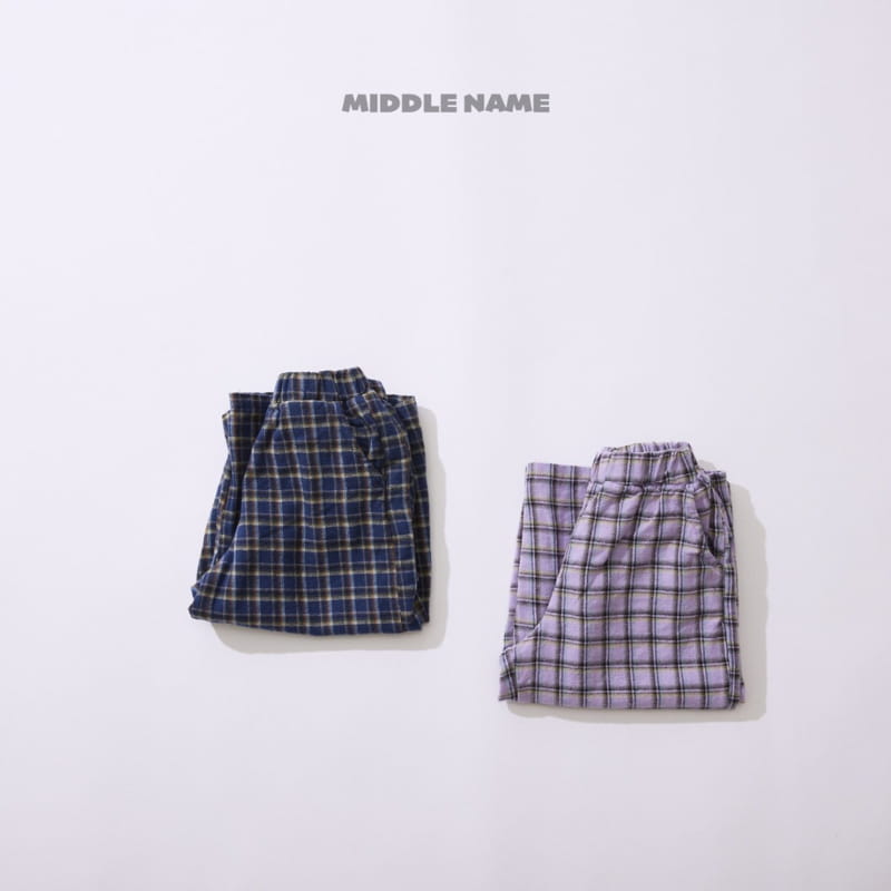 Middle Name - Korean Children Fashion - #designkidswear - Fall Check Pants - 3