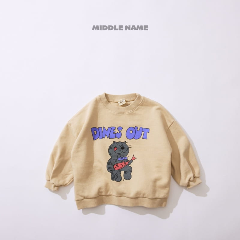 Middle Name - Korean Children Fashion - #magicofchildhood - Kitty Sweatshirt