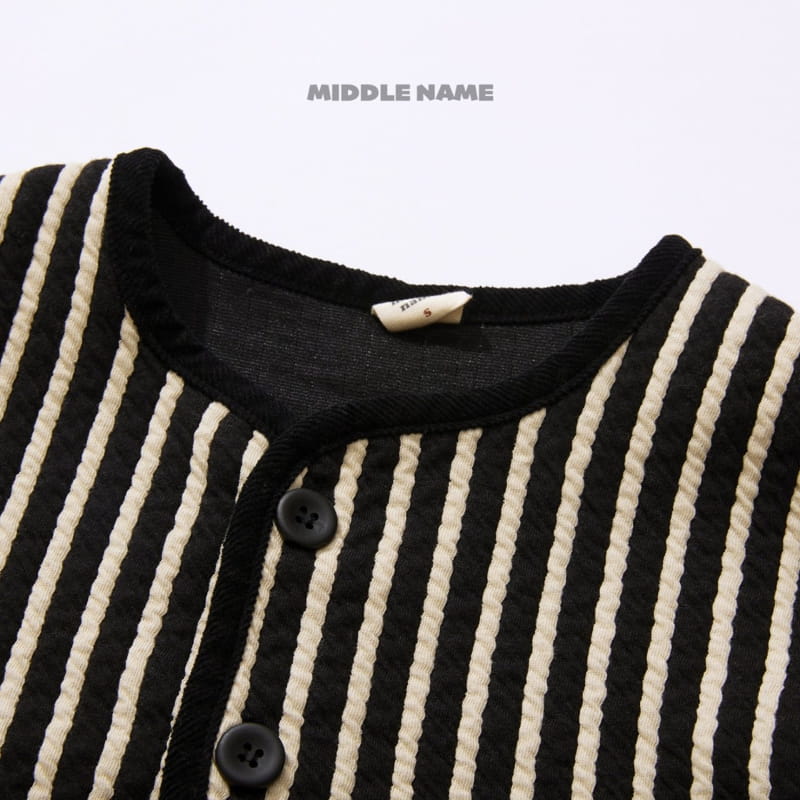 Middle Name - Korean Children Fashion - #minifashionista - Stripes Piping Vest - 5