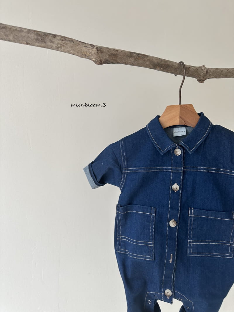 Mienbloom B - Korean Baby Fashion - #babyboutique - 23 Broken Denim Bodysuit - 2