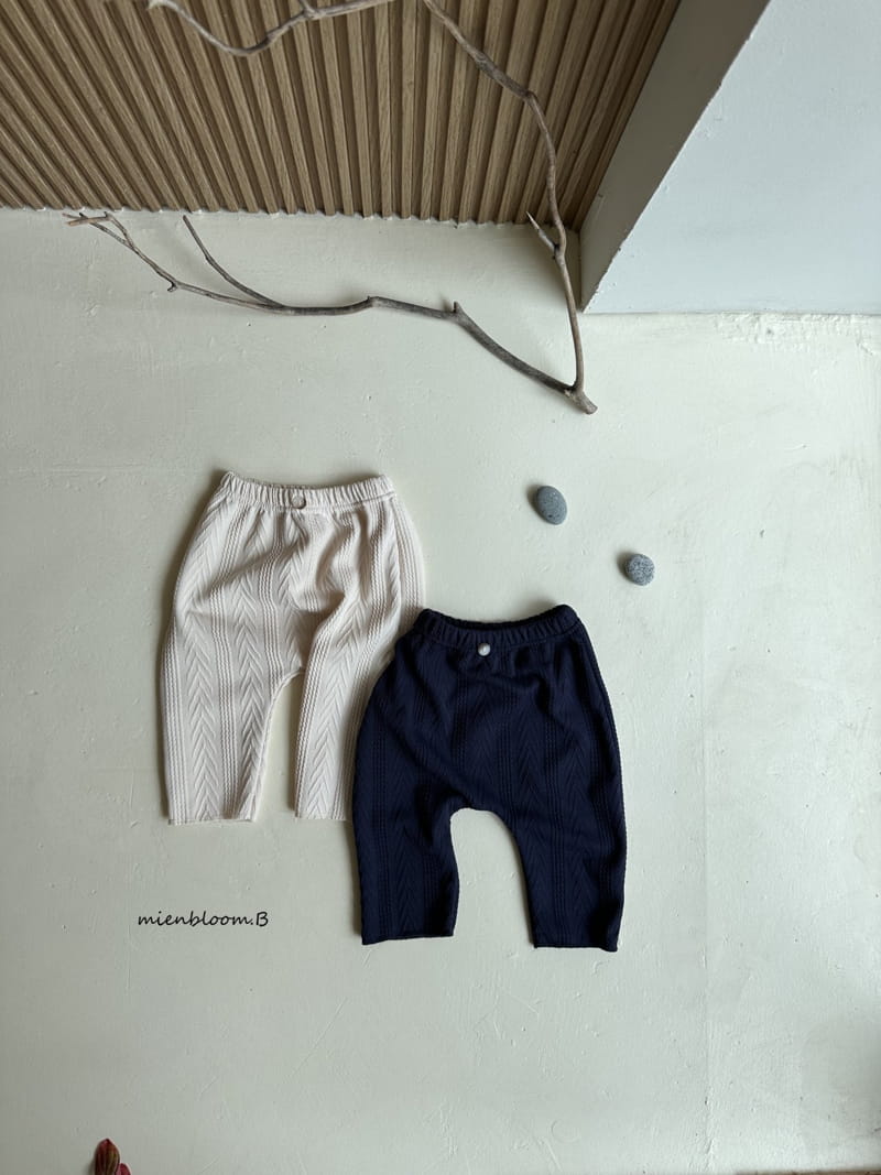 Mienbloom B - Korean Baby Fashion - #babyboutiqueclothing - Cookie Knit Pants - 4