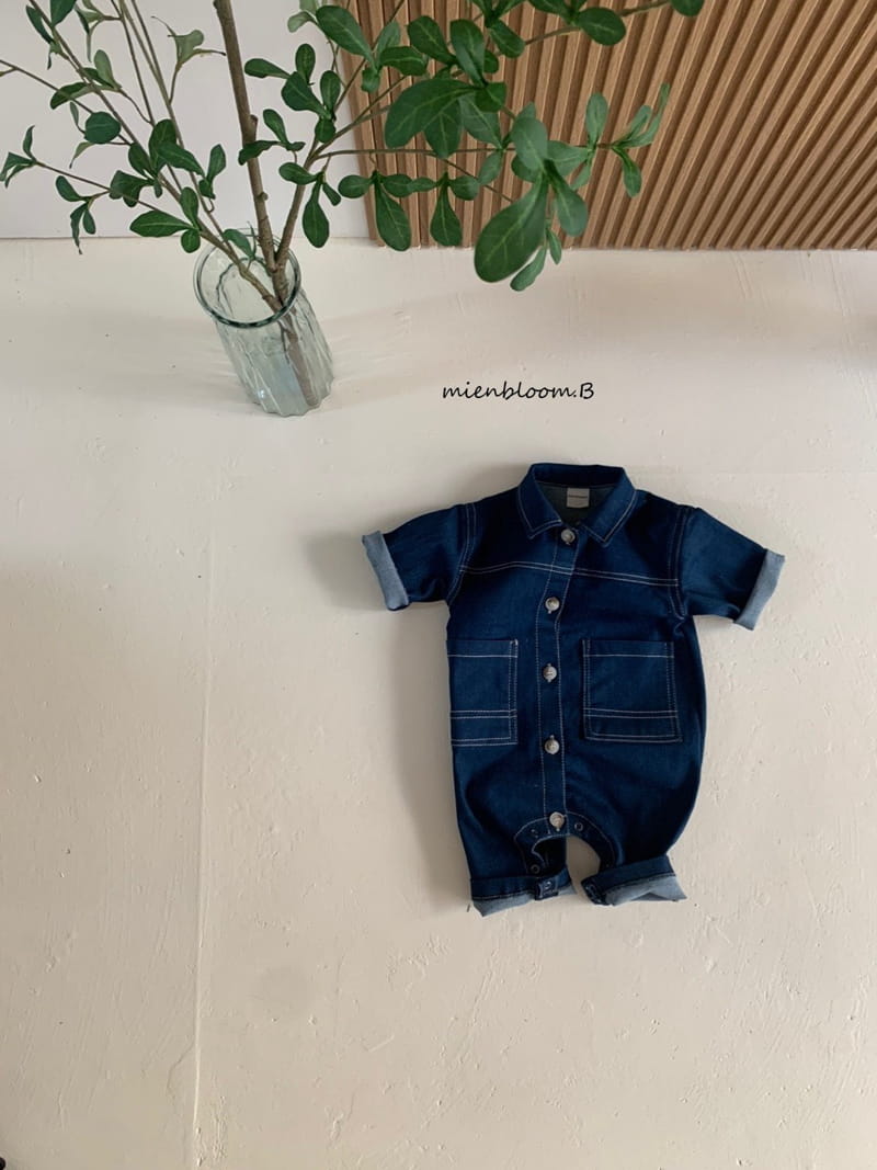 Mienbloom B - Korean Baby Fashion - #babyfever - 23 Broken Denim Bodysuit - 7