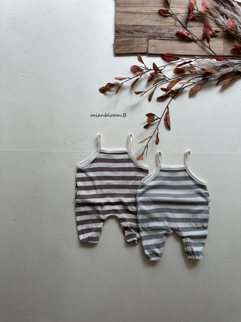 Mienbloom B - Korean Baby Fashion - #babyootd - Cocoa Dungarees Pants - 2