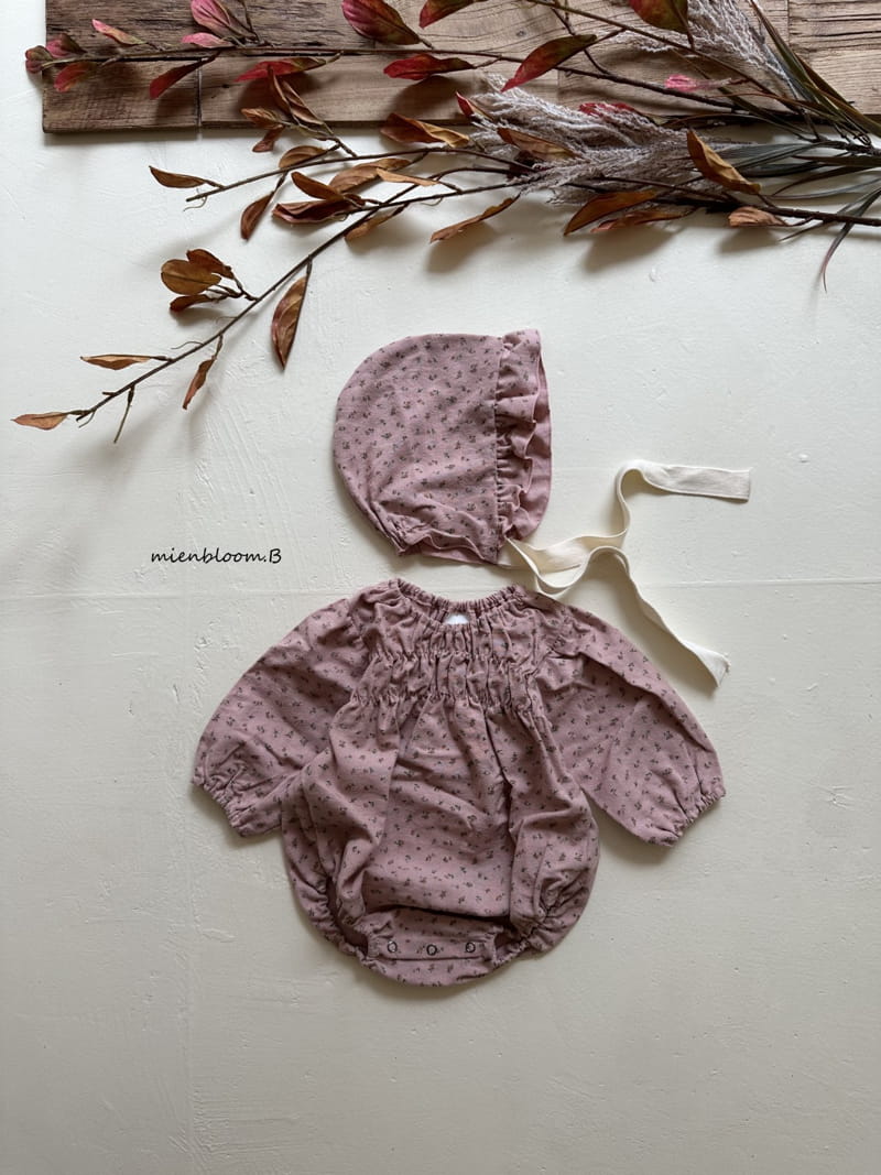 Mienbloom B - Korean Baby Fashion - #babyoutfit - Maji Flower Bodysuit - 6