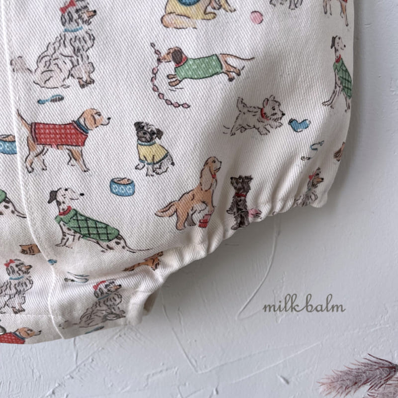 Milk Balm - Korean Baby Fashion - #babyclothing - Dog Dungarees - 10