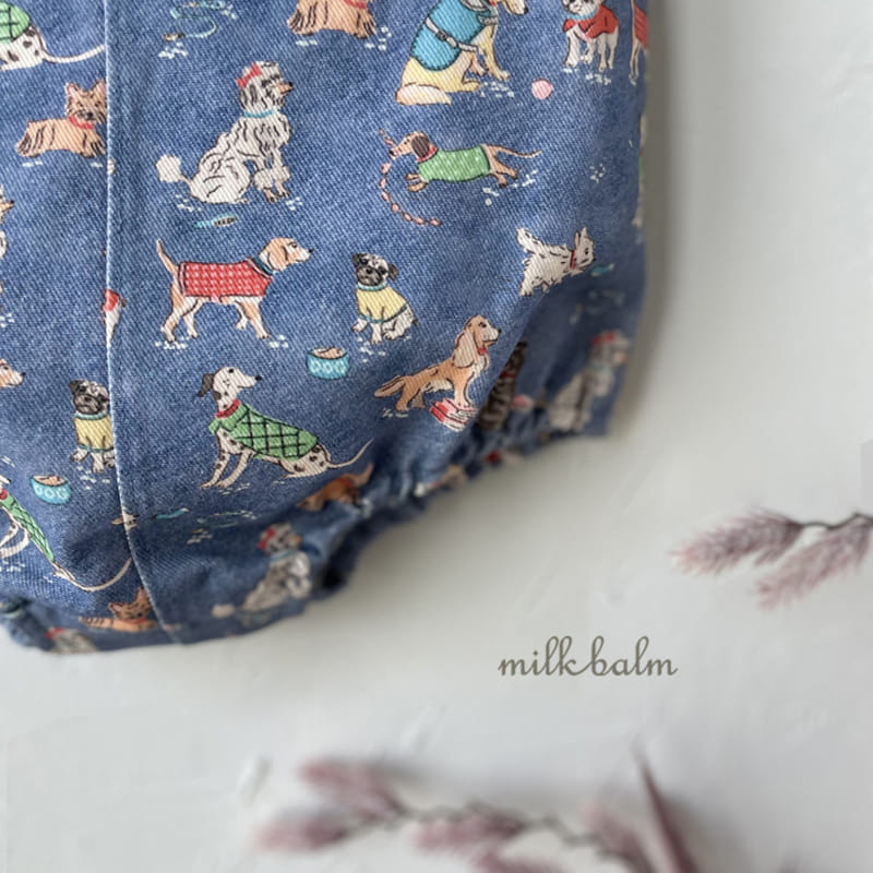 Milk Balm - Korean Baby Fashion - #babyfever - Dog Dungarees - 12