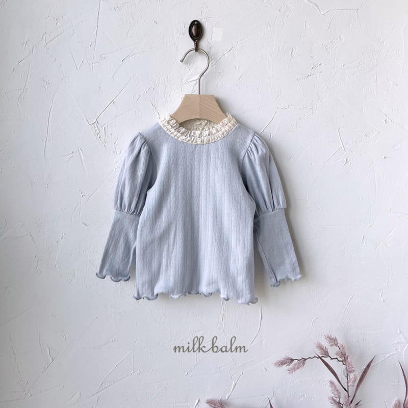 Milk Balm - Korean Children Fashion - #childrensboutique - Lotty Eyelet Tee - 12