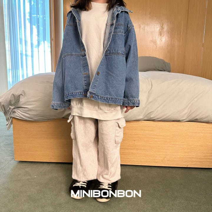 Mini Bongbong - Korean Children Fashion - #Kfashion4kids - Wednsday Denim Ajcket