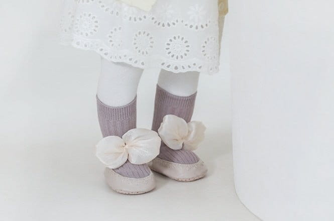 Miso - Korean Baby Fashion - #babyboutique - Sha Ribbon  Socks - 6