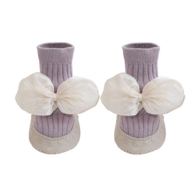 Miso - Korean Baby Fashion - #babyclothing - Sha Ribbon  Socks - 9