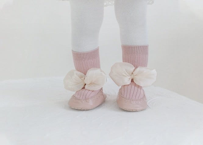 Miso - Korean Baby Fashion - #onlinebabyshop - Sha Ribbon  Socks - 5