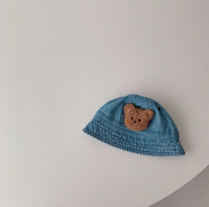 Miso - Korean Children Fashion - #Kfashion4kids - Bear Dednim Bucket Hat - 5