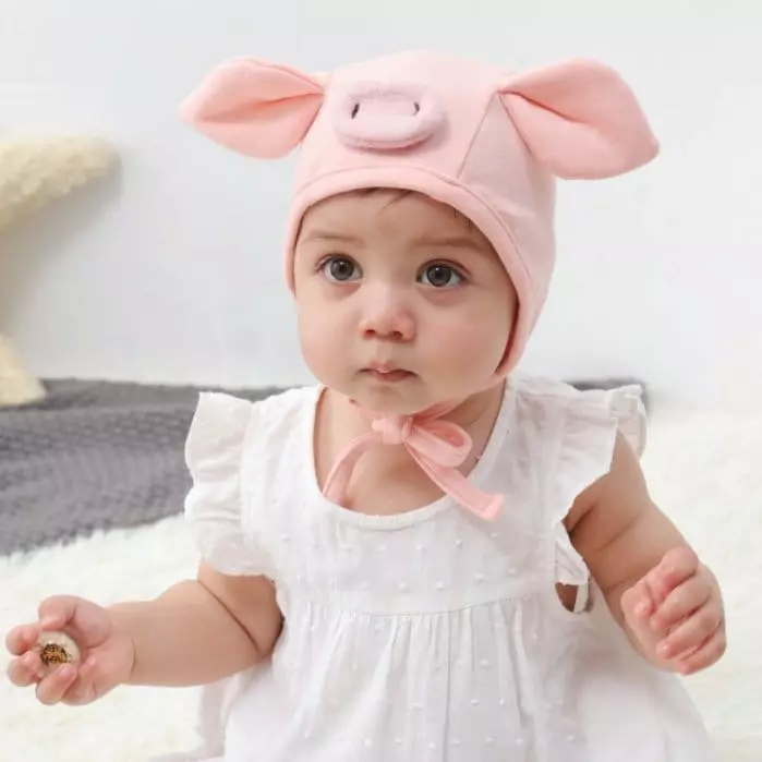 Miso - Korean Children Fashion - #Kfashion4kids - Pig Bonnet