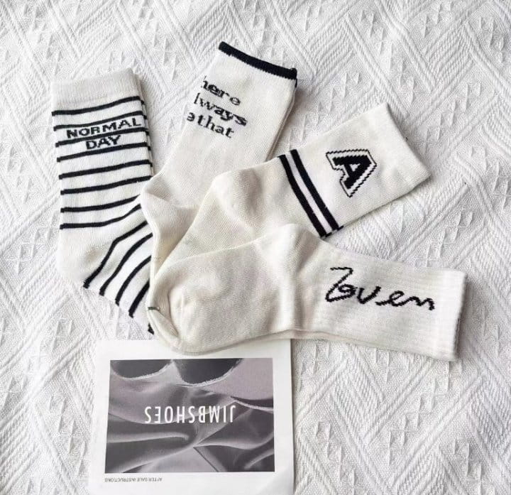 Miso - Korean Children Fashion - #Kfashion4kids - Lettering Socks - 6