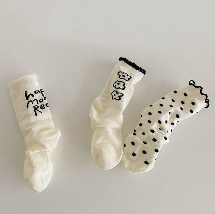 Miso - Korean Children Fashion - #childofig - Dot Flower Socks - 9