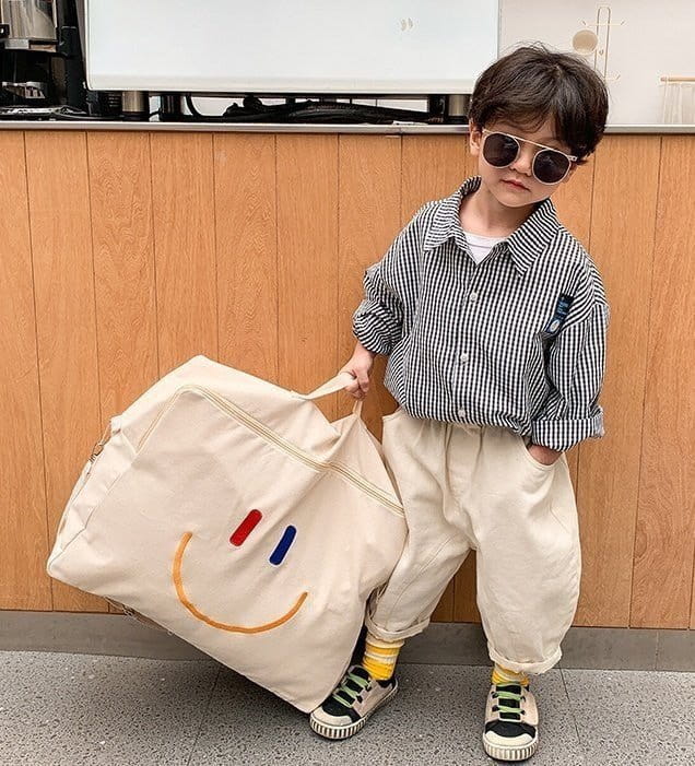 Miso - Korean Children Fashion - #childrensboutique - Square Smile Bag - 5