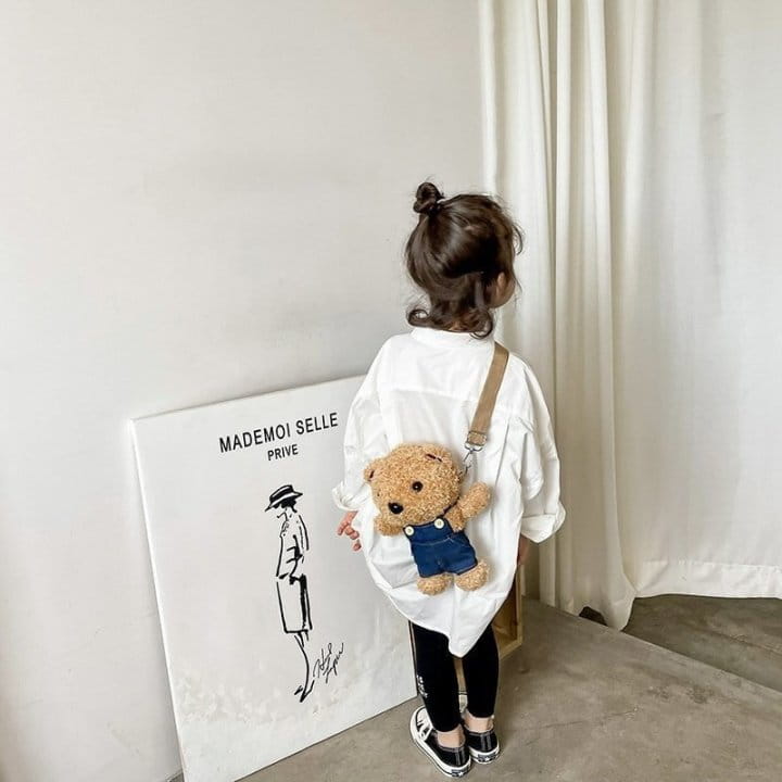 Miso - Korean Children Fashion - #childofig - Dungarees Bear Bag - 4